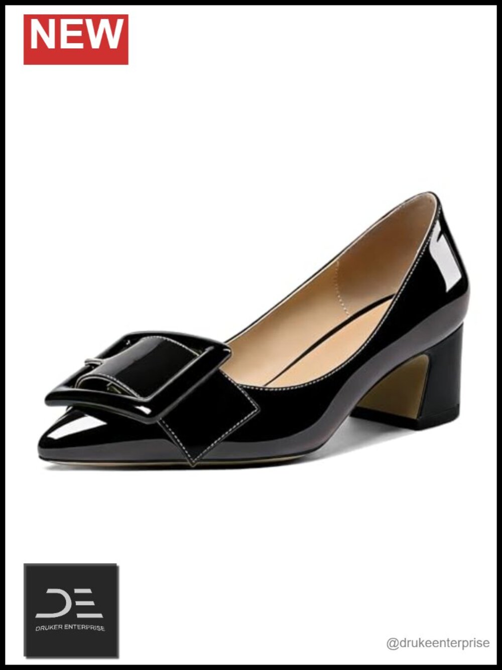 Pointed Toe Pumps, 2 Inch Block Heel, Office & Wedding Chic
